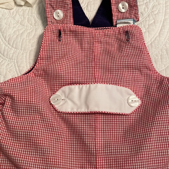Claire and Charlie 18m Christmas overalls, reversible - Picture 4 of 4